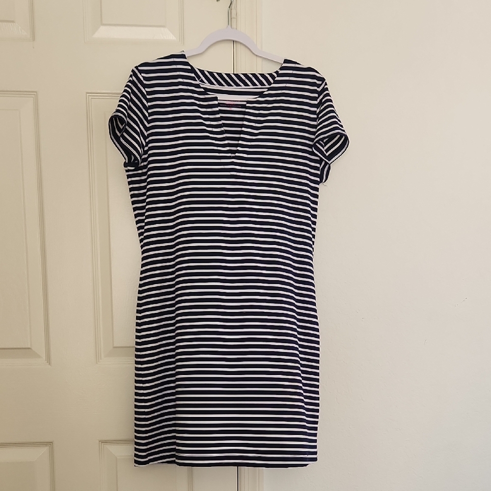 ✨️NWOT Vinyard Vine Sankaty Blue & White Lightweight Dress Sz M